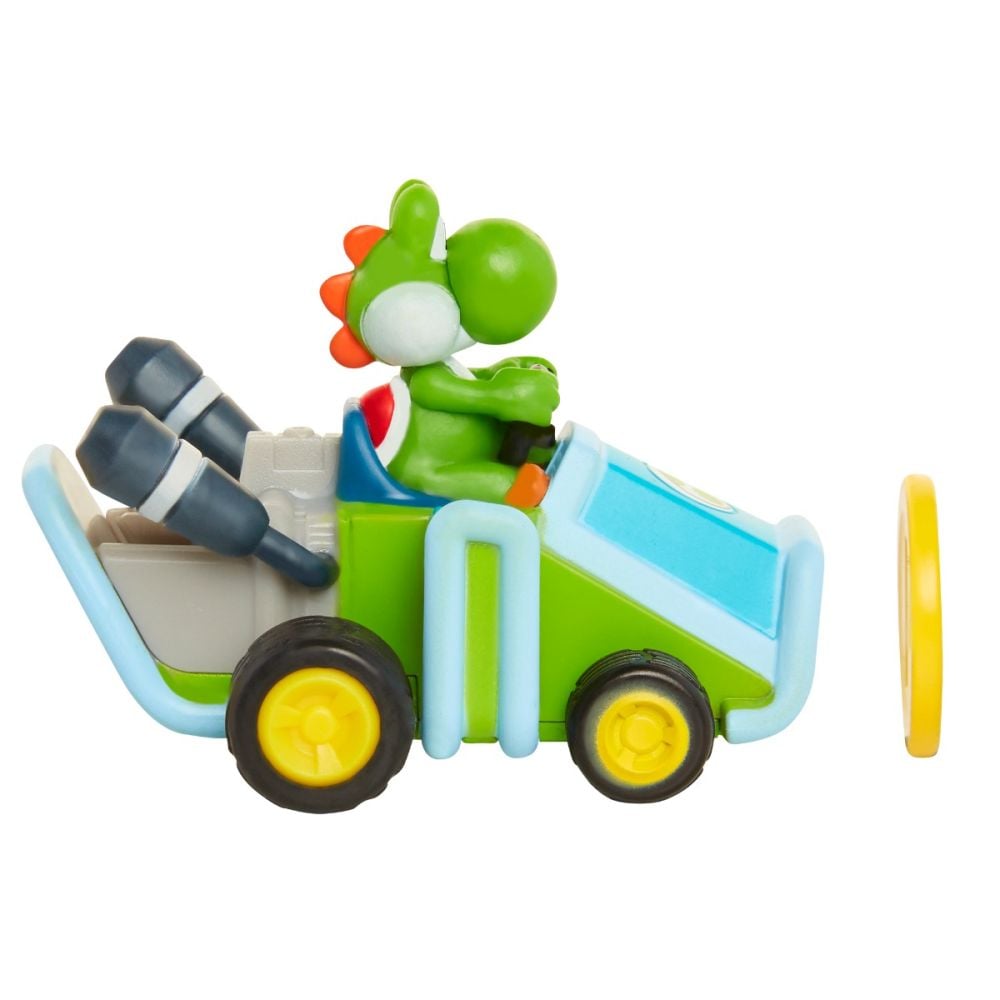 Figurina cu masinuta, Mario Kart, Dinozaurul Yoshi