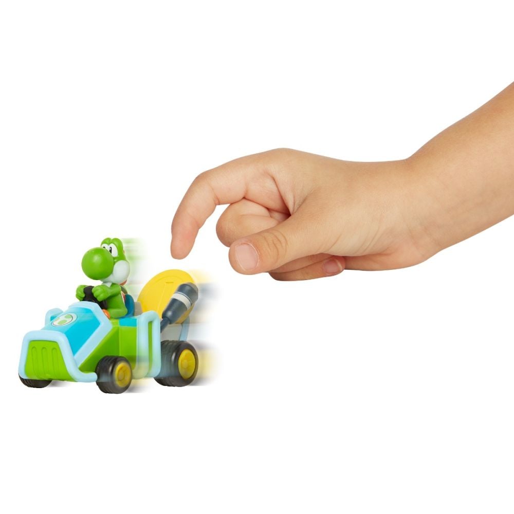 Figurina cu masinuta, Mario Kart, Dinozaurul Yoshi