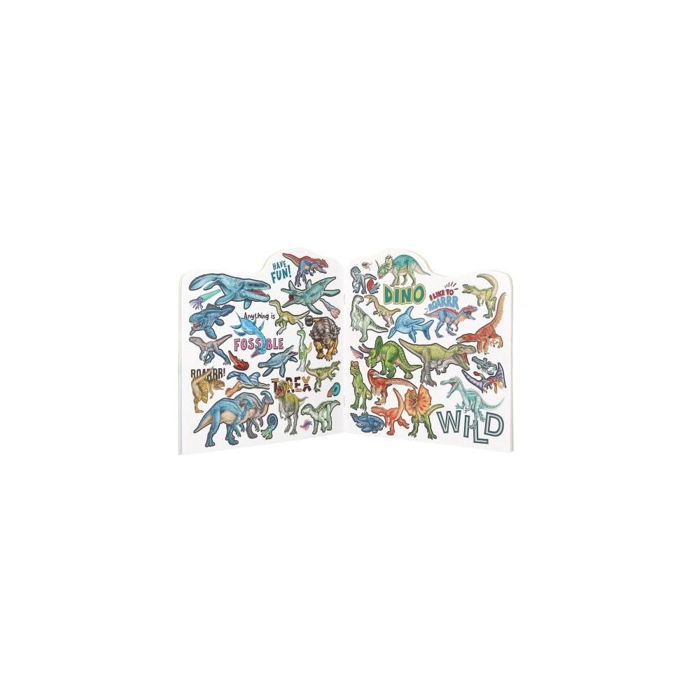 Carte de colorat si stickere, Depesche, Dino World