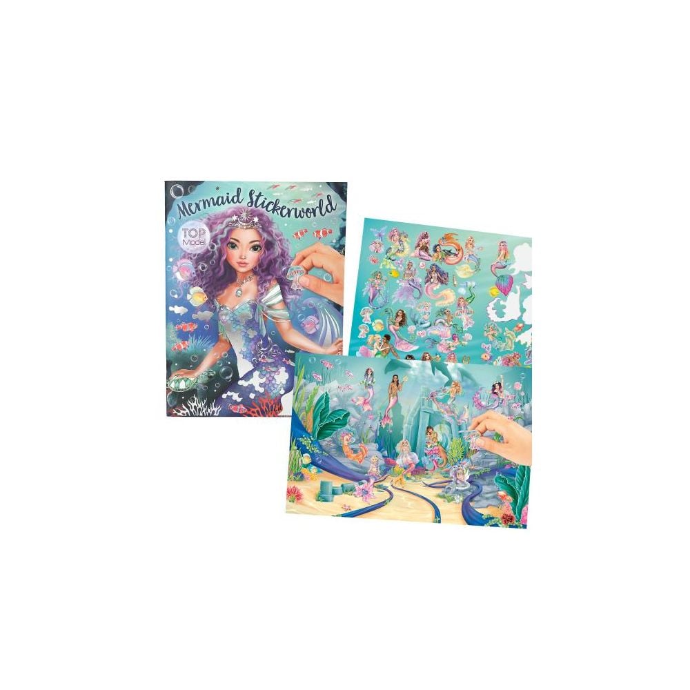 Carte cu stickere, Depesche, TopModel, Metallic Mermaid