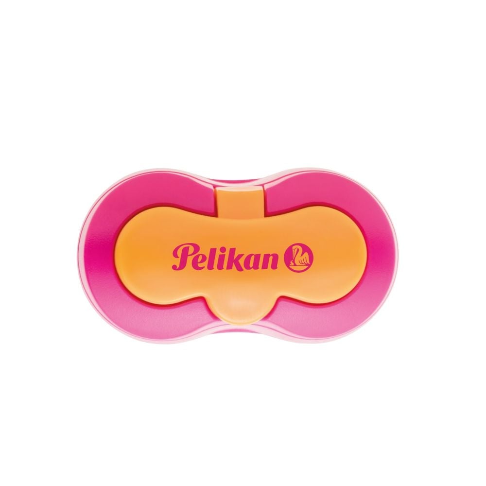 Ascutitoare din plastic, dubla cu container, Pelikan