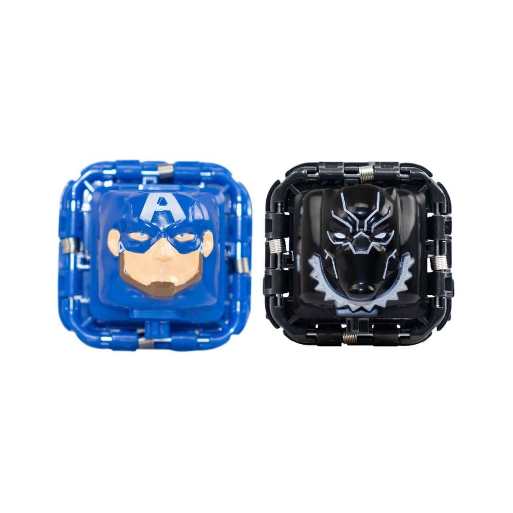 Set 2 figurine de lupta Battle Cubes Avengers, Captain America vs Black Panther