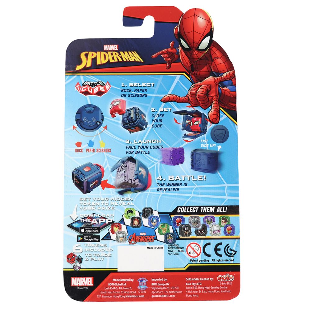 Set 2 figurine de lupta Battle Cubes Spiderman, Dr Octopus vs Gold Spider