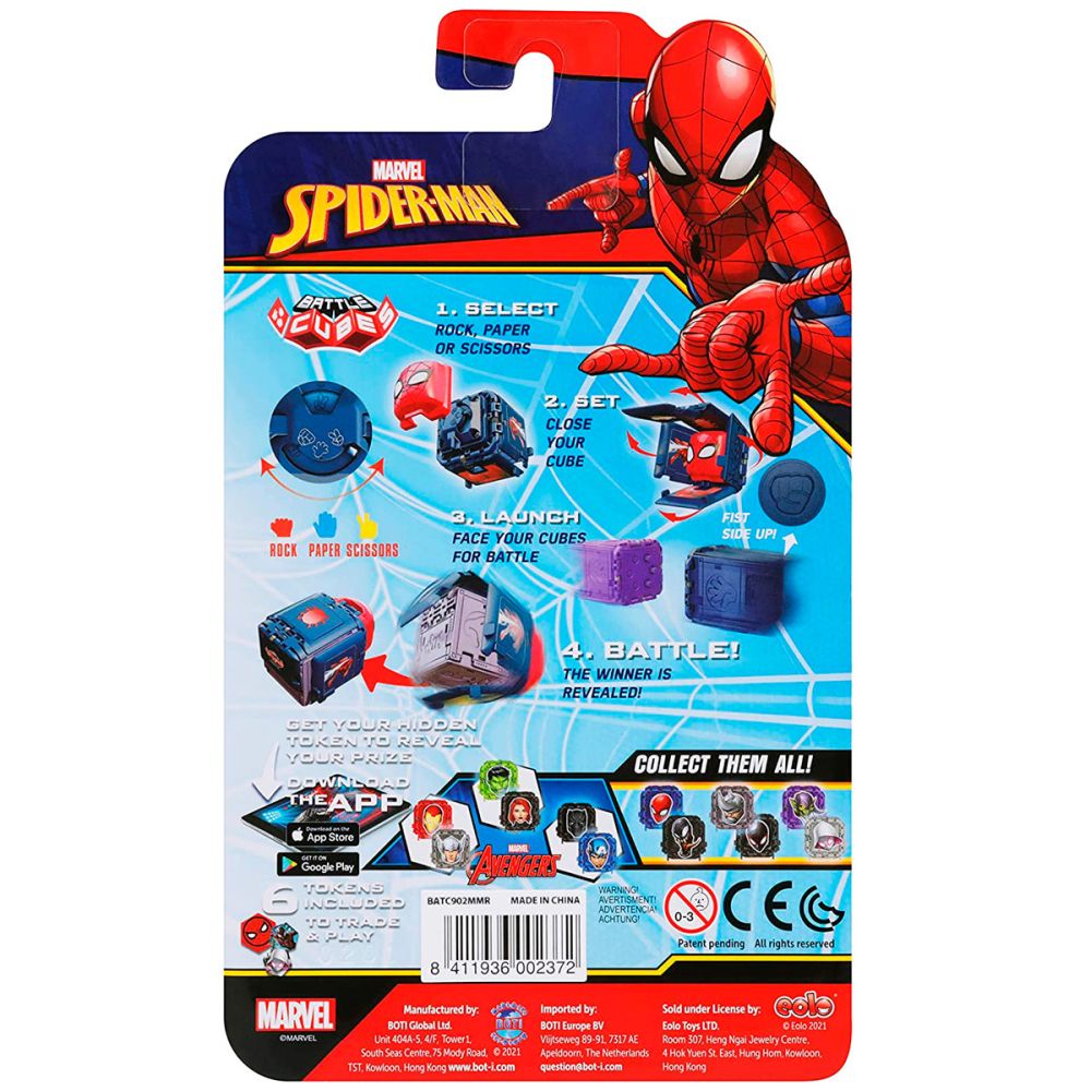 Set 2 figurine de lupta Battle Cubes Spiderman, Miles vs Rhino