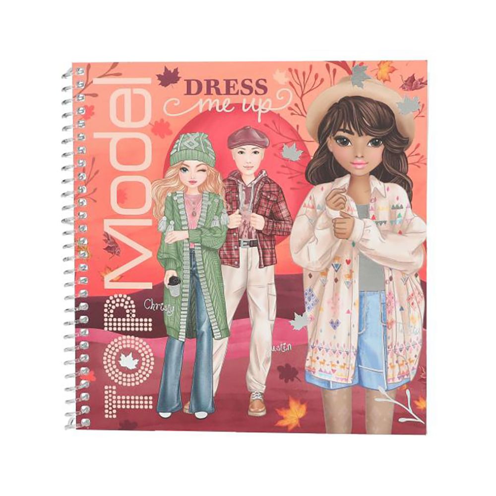 Carte cu stickere, Depesche, TopModel, Dress Me Up Cosy