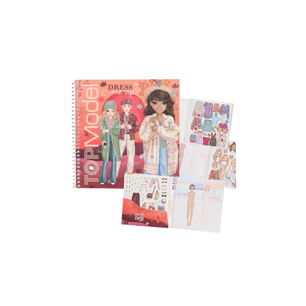Carte cu stickere, Depesche, TopModel, Dress Me Up Cosy