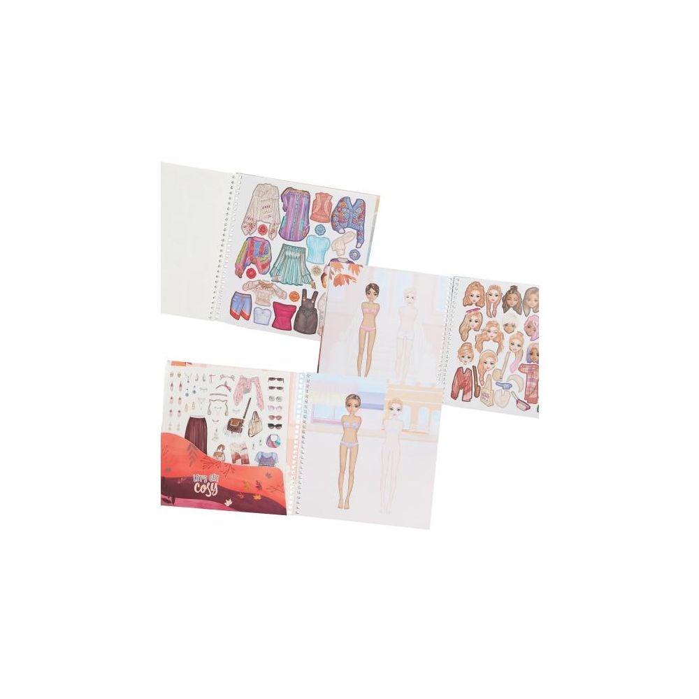Carte cu stickere, Depesche, TopModel, Dress Me Up Cosy