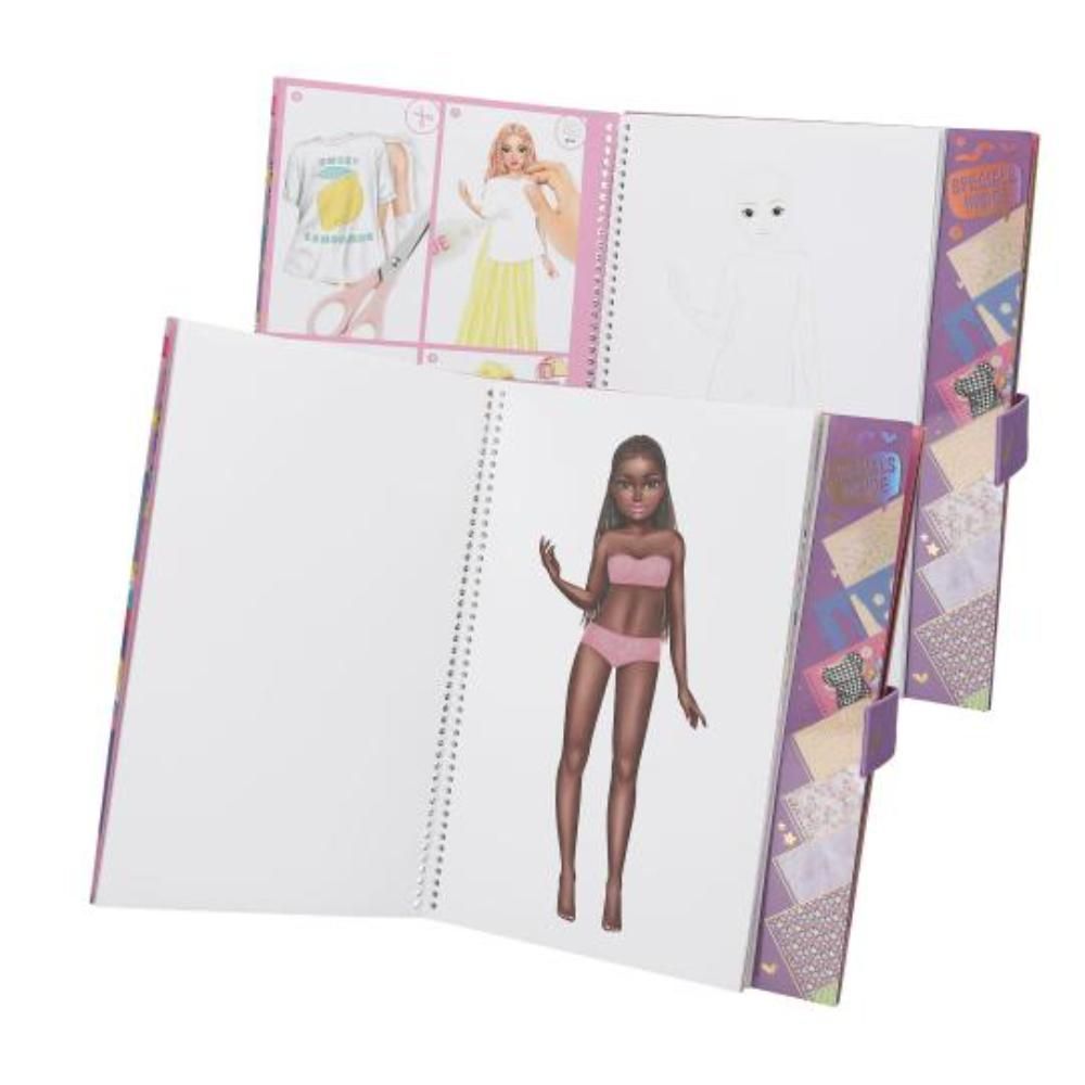 Carte de colorat si creativitati, Depesche, TopModel Special Design