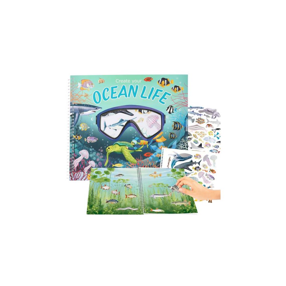 Carte cu stickere, Depesche, Create Your Ocean