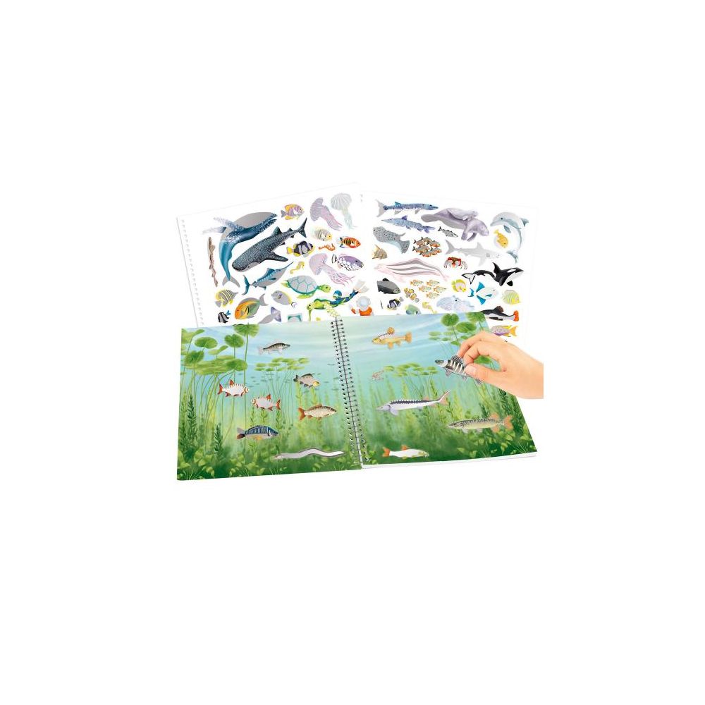 Carte cu stickere, Depesche, Create Your Ocean