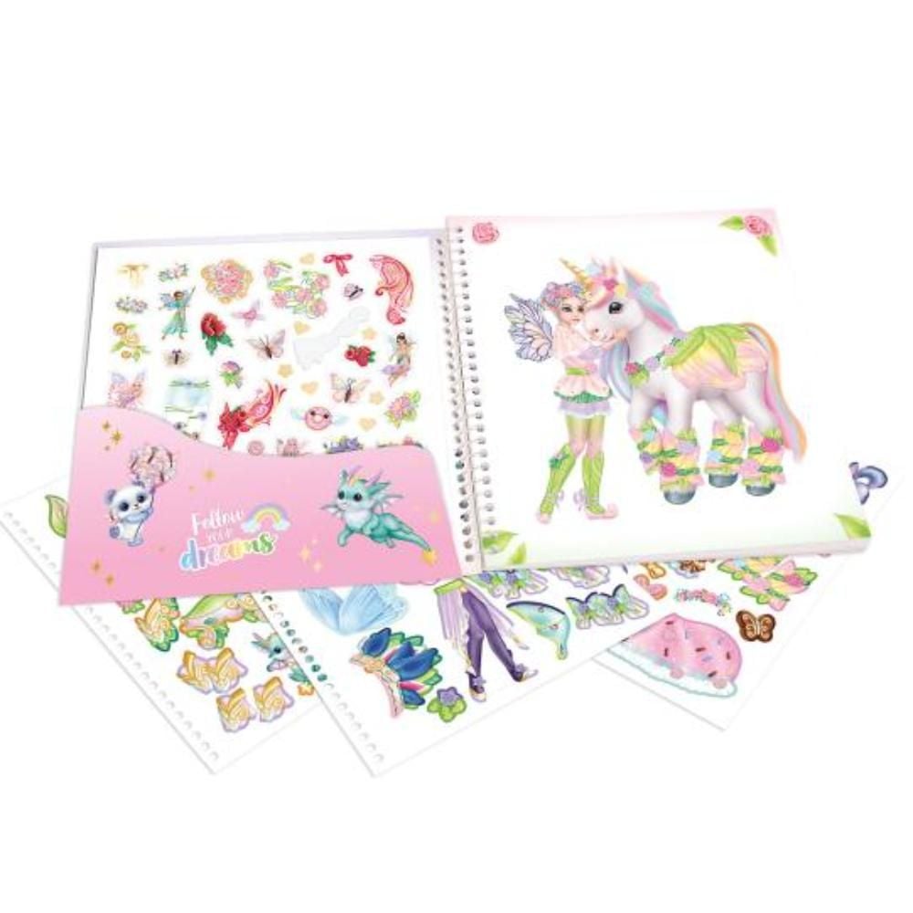 Carte cu stickere, Depesche, Dress Me Up Ylvi