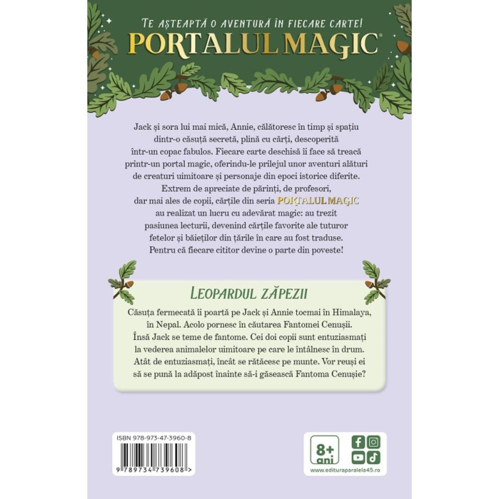Leopardul zapezii. Portalul magic nr. 28, Mary Pope Osborne