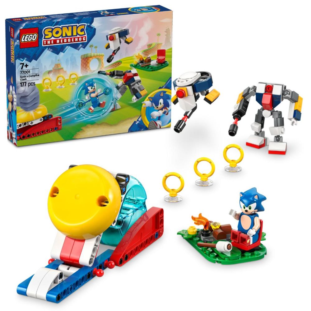 LEGO® Sonic The Hedgehog - Infruntare la focul de tabara al lui Sonic (77001)