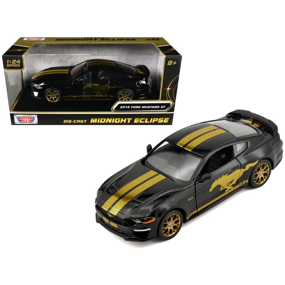 Masina Motormax, Midnight Eclipse, 2018 Ford Mustang GT, 1:24