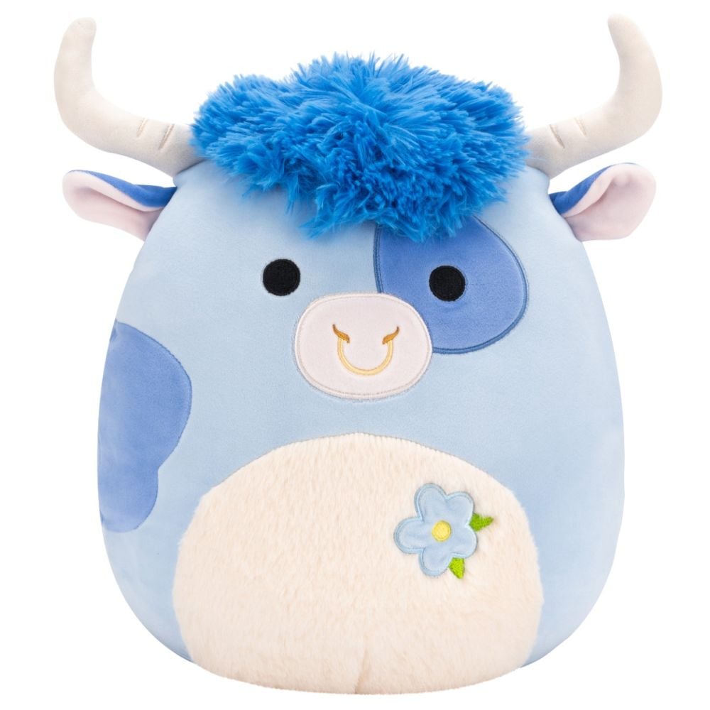 Jucarie de plus, Squishmallows, Vacuta Bermayeh, 30 cm