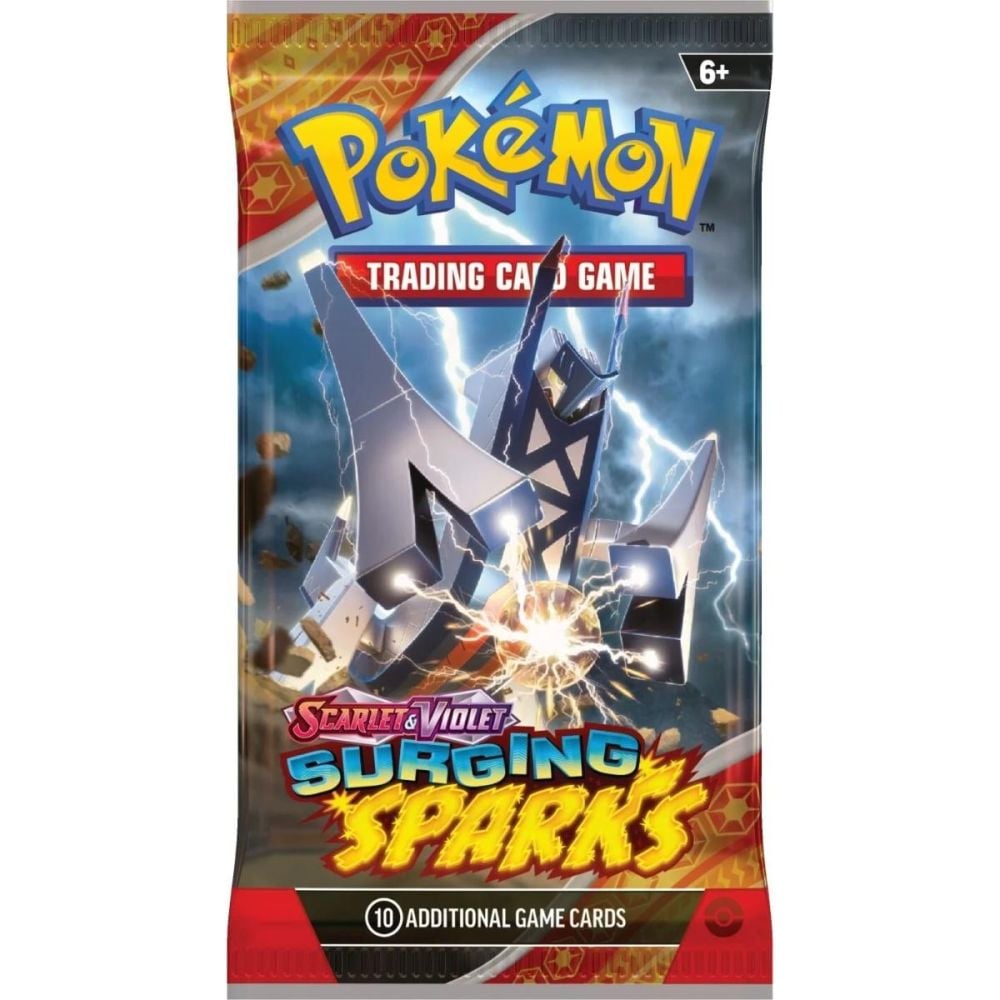 Set 10 cartonase Pokemon TCG, Scarlet and Violet, Surging Sparks, Boosters