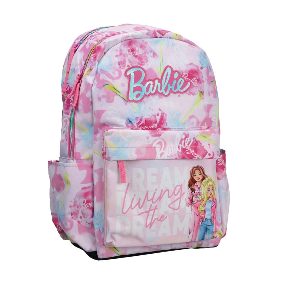 Ghiozdan cu 2 compartimente, Barbie, Living the Dream