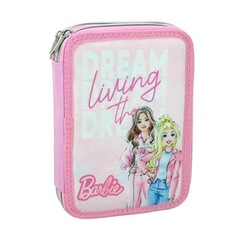 Penar echipat cu 2 compartimente, Barbie, Living the Dream
