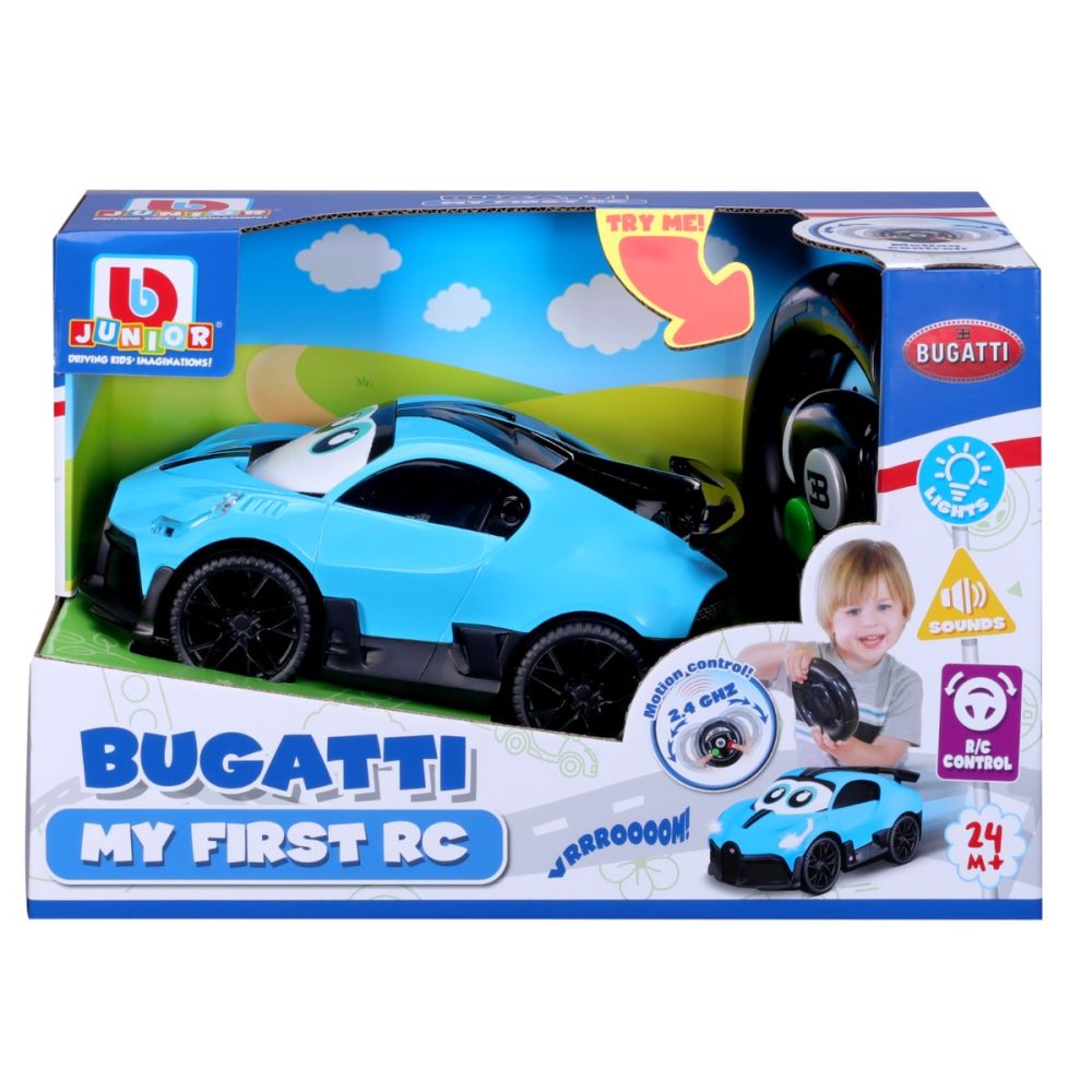 Prima mea masina cu telecomanda, Bburago Junior, Bugatti Divo, Albastru