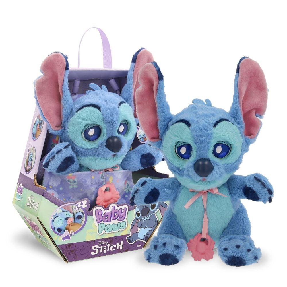 Jucarie de plus interactiva, Baby Paws, Disney Stitch, 24 cm