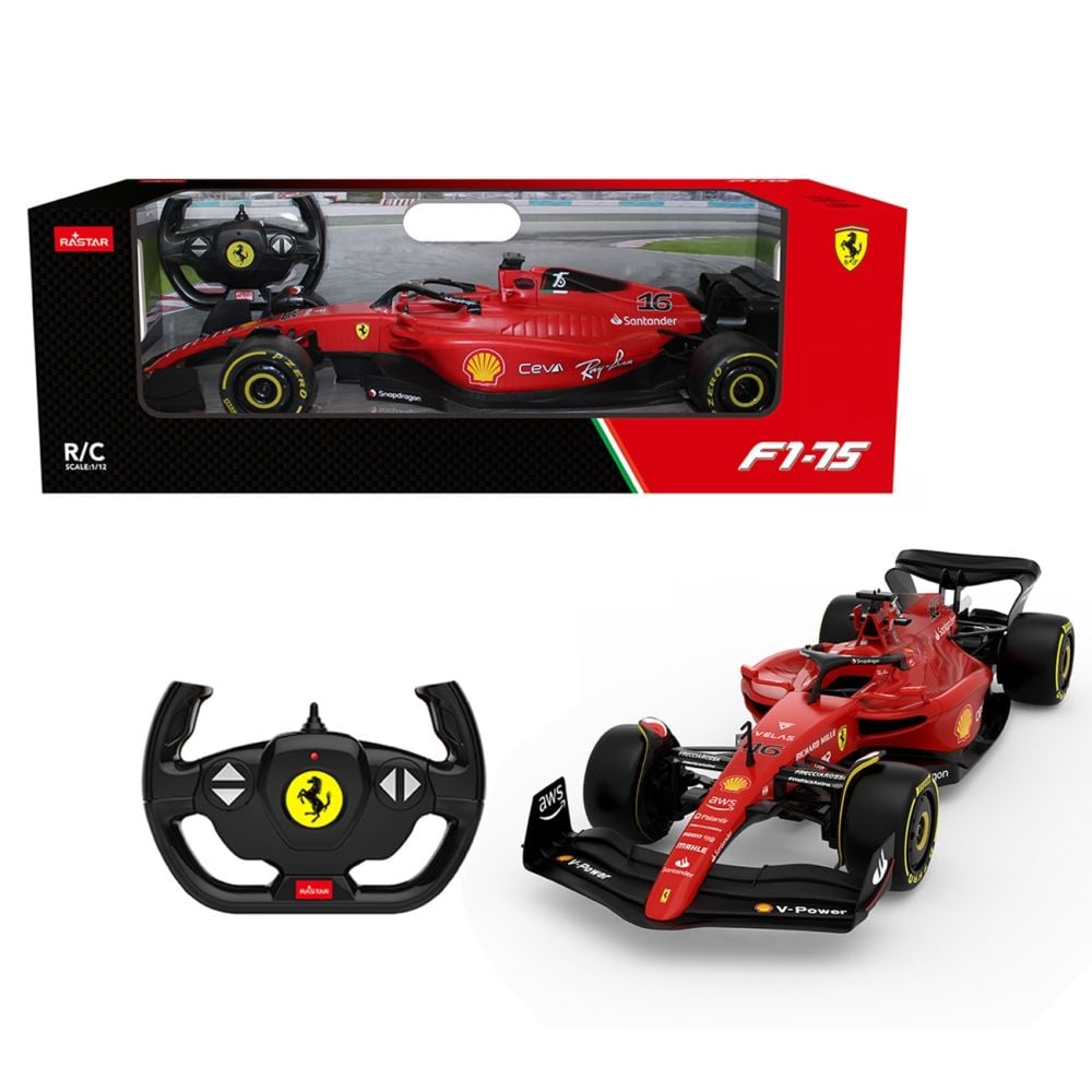 Masina cu telecomanda, Rastar, Ferrari F1-75, 1:12