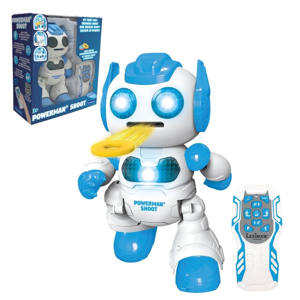 Robot interactiv cu telecomanda, Lexibook, Powerman Shoot