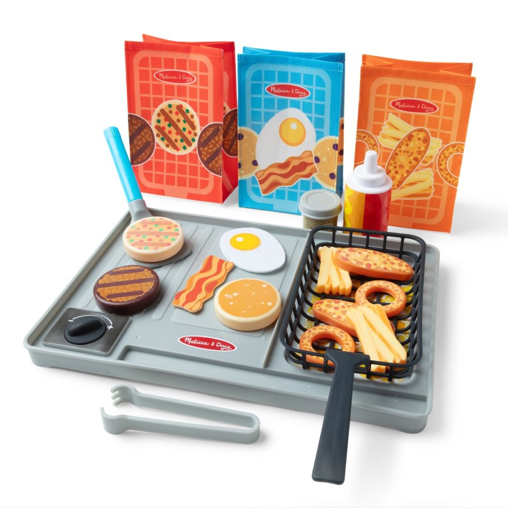 Set de joaca, Melissa & Doug, Flip And Fry, 27 piese, 6074893