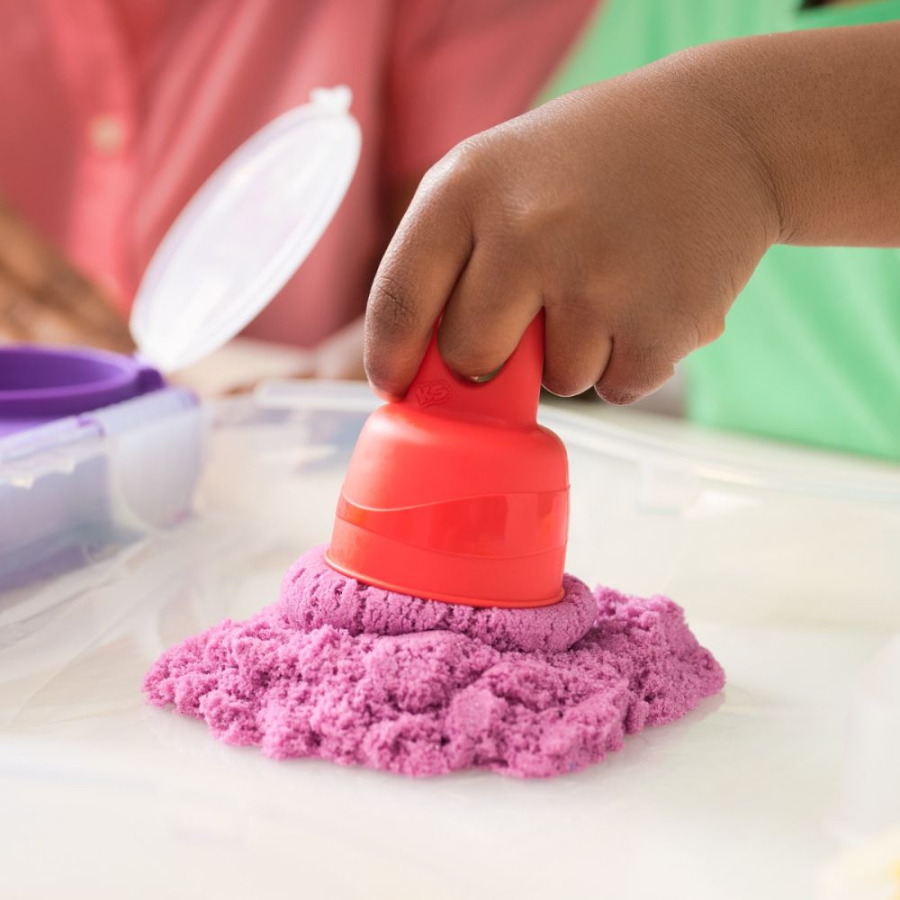 Set de joaca cu nisip si accesorii, Kinetic Sand, Sensory Case, 6069784