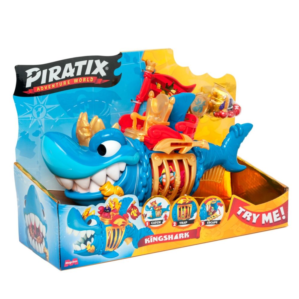 Set de joaca cu figurina, Piratix, King Shark