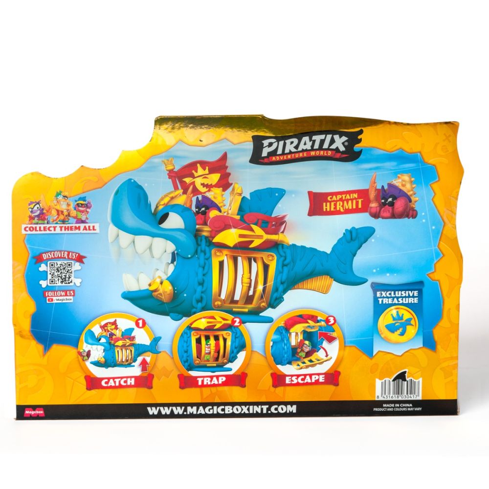 Set de joaca cu figurina, Piratix, King Shark