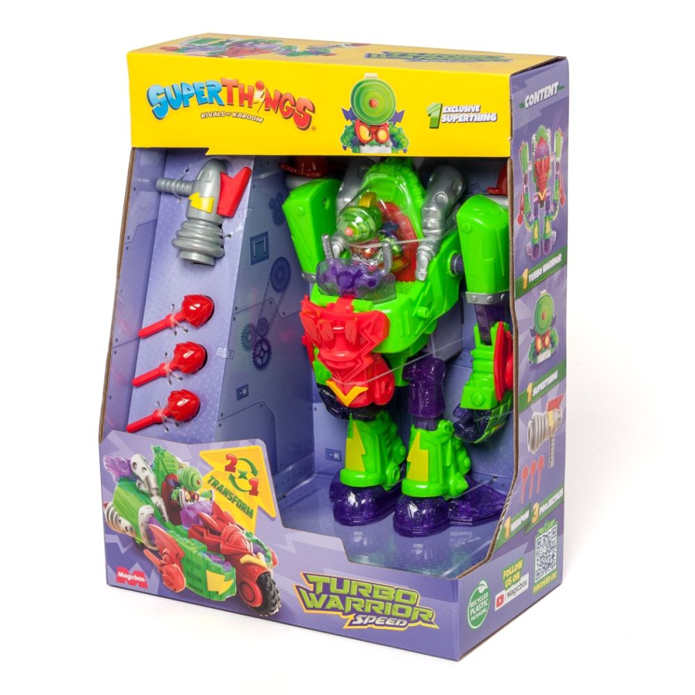 Set transformabil 2 in 1, Superthings, Turbo Warrior Speed