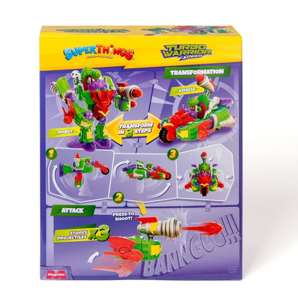 Set transformabil 2 in 1, Superthings, Turbo Warrior Speed