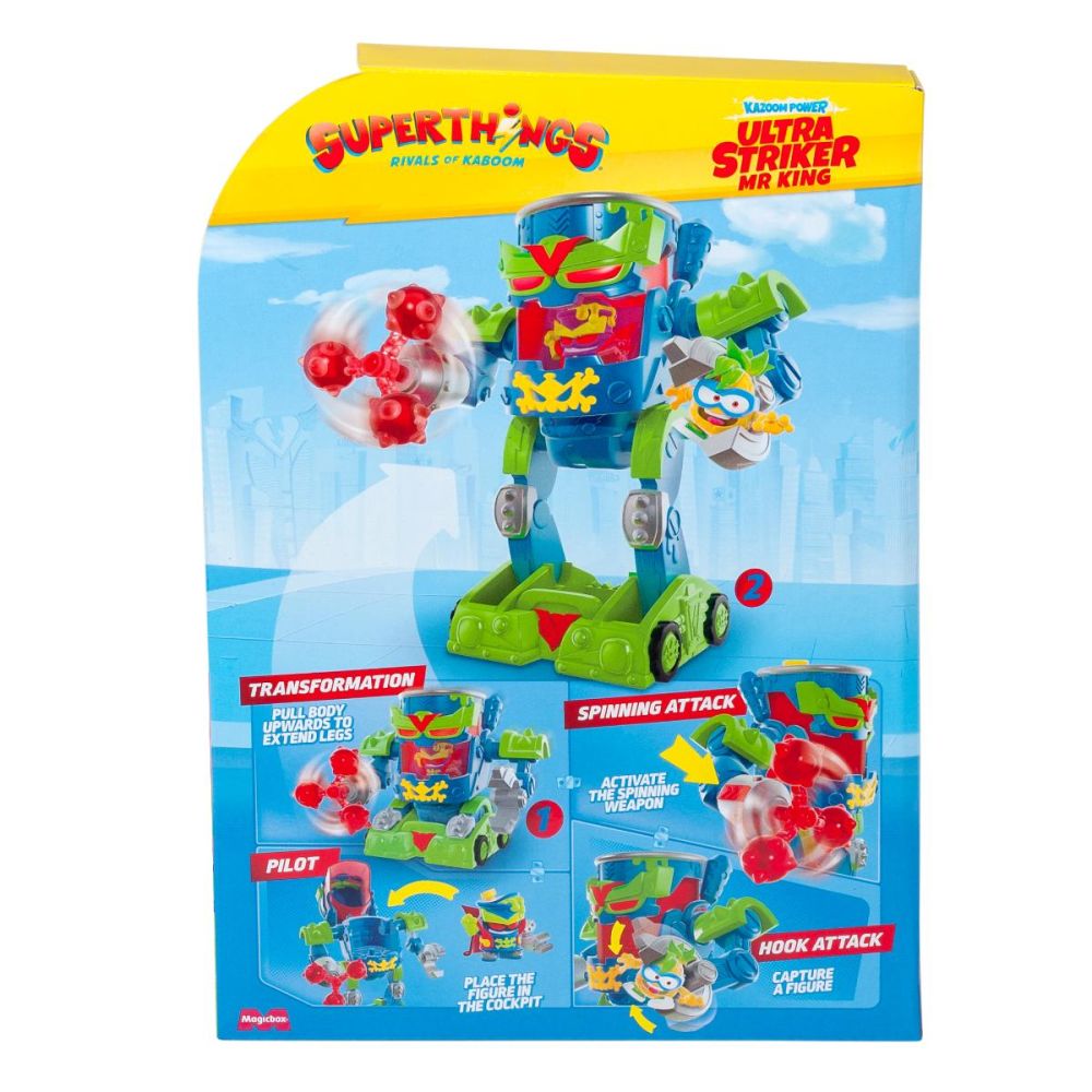 Robot cu figurina, Superthings, Ultra Striker Mr King