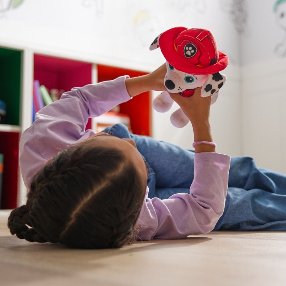 Jucarie de plus, Paw Patrol, Marshall, 18 cm, 20149892