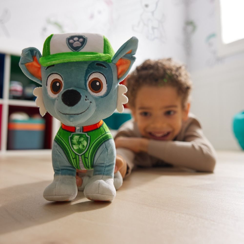 Jucarie de plus, Paw Patrol, Rocky, 18 cm, 20149893