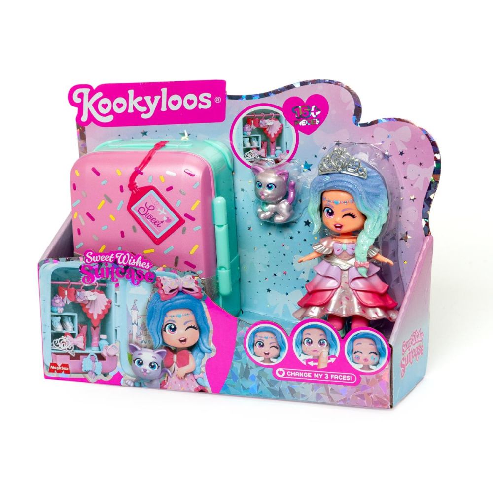 Set de joaca cu papusa Kookyloos, Suitcase Sweet Wishes