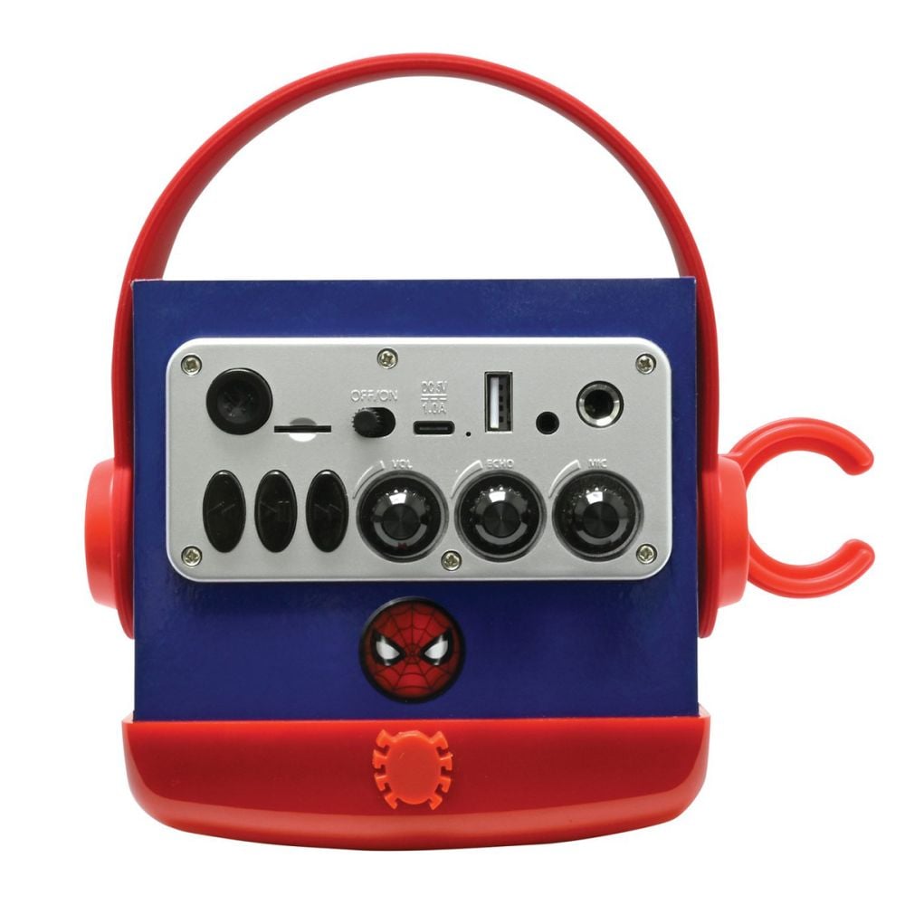 Boxa wireless cu microfon si lumini, Lexibook, Spiderman