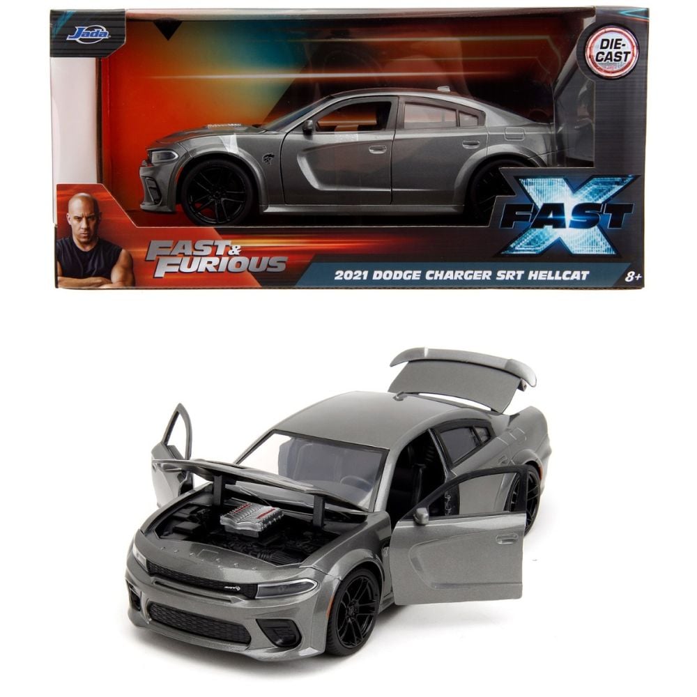 Masina metalica, Jada, Fast And Furious, 2021 Dodge Charger SRT Hellcat, 1:24