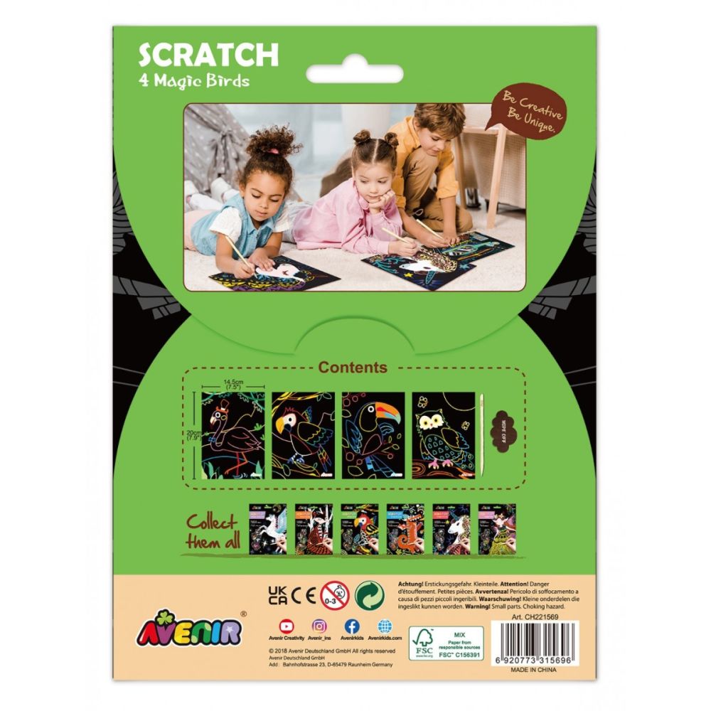 Kit de razuit, Avenir, 4 Pasari magice