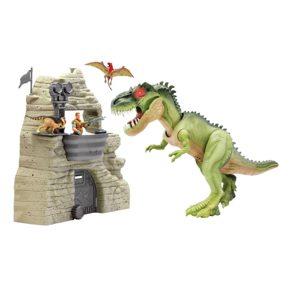 Set de joaca cu dinozaur interactiv, Lanard Toys, Primal Clash, Ultimate Beast Strike