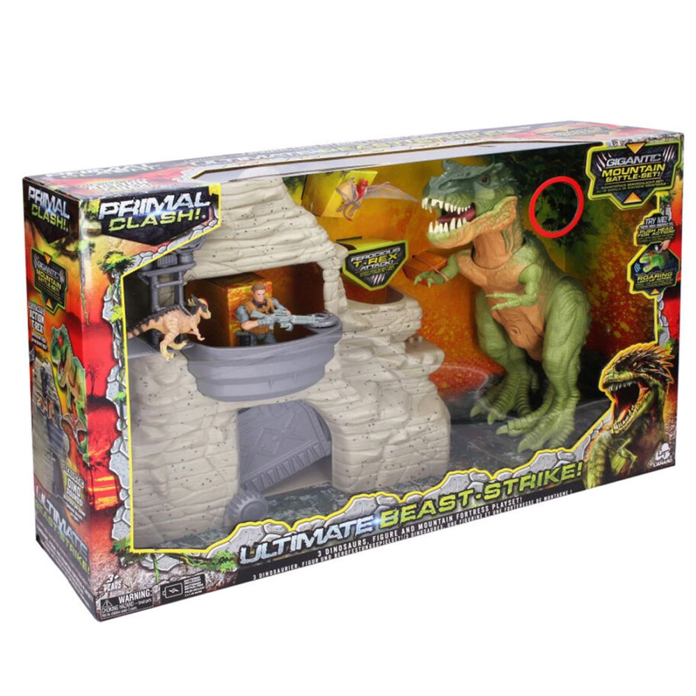 Set de joaca cu dinozaur interactiv, Lanard Toys, Primal Clash, Ultimate Beast Strike