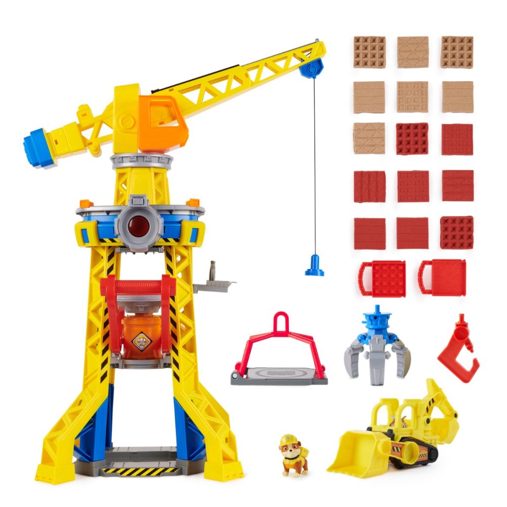 Set de joaca cu macara si figurina, Rubble&Crew, Crane Tower, 6067494