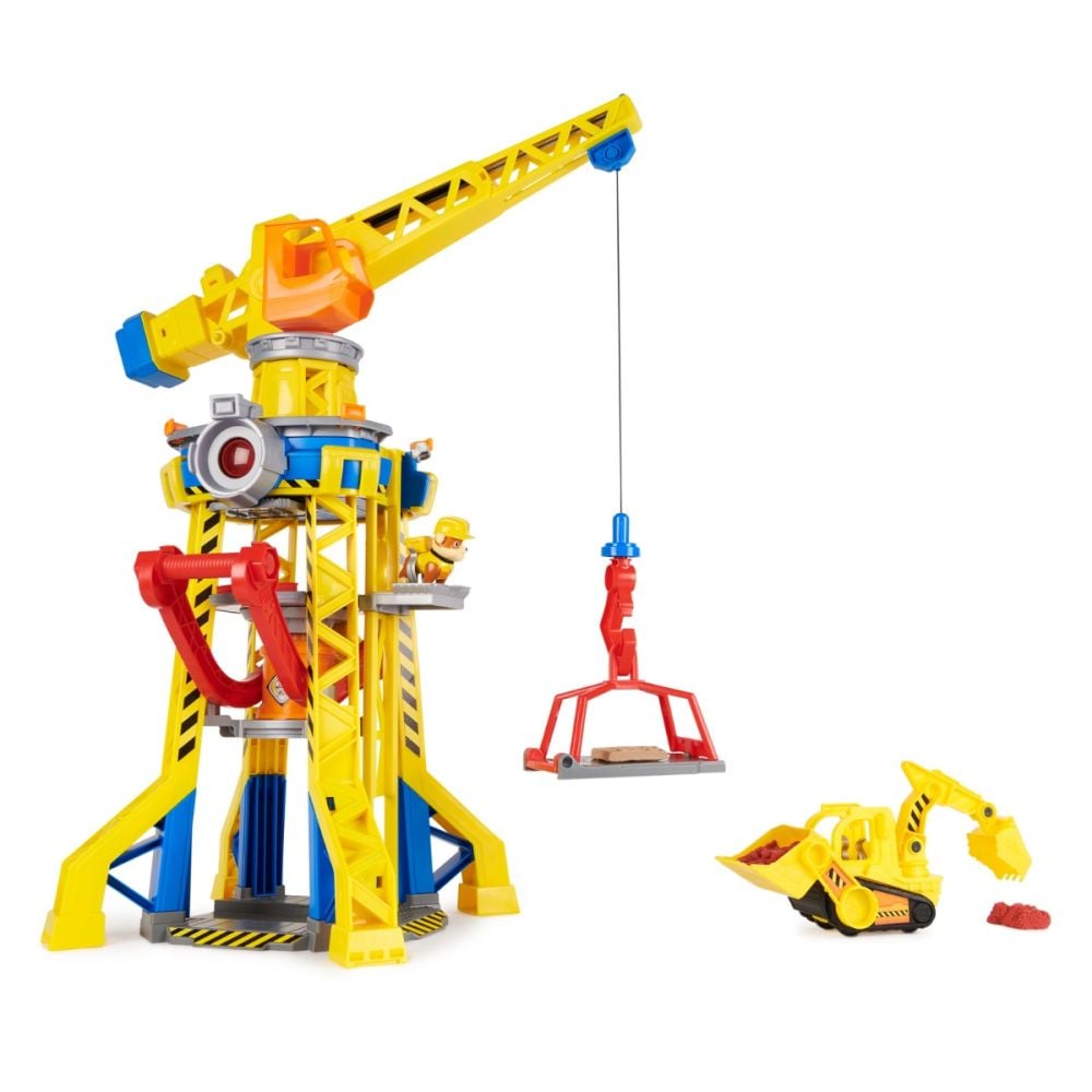 Set de joaca cu macara si figurina, Rubble&Crew, Crane Tower, 6067494