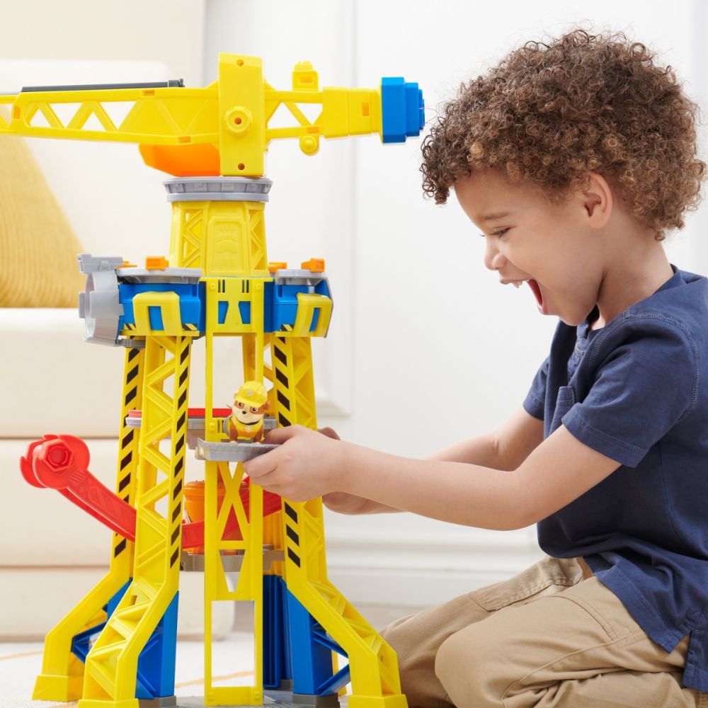Set de joaca cu macara si figurina, Rubble&Crew, Crane Tower, 6067494