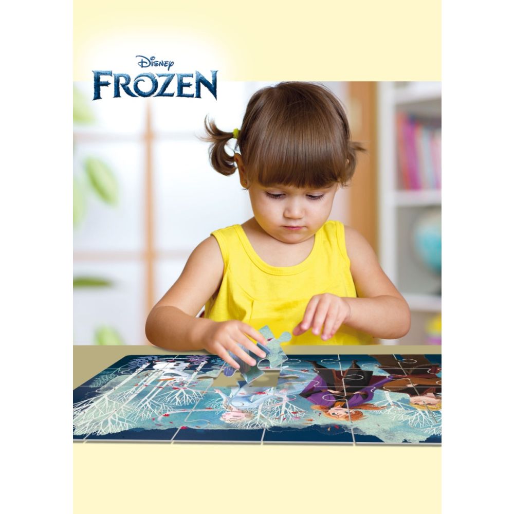 Puzzle 2 in 1 Lisciani, Frozen, 24 piese