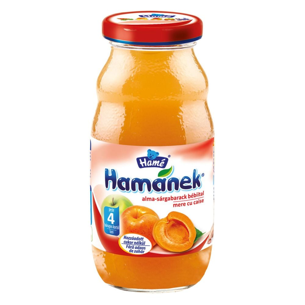 Nectar Hamanek de mere si caise, 210 ml