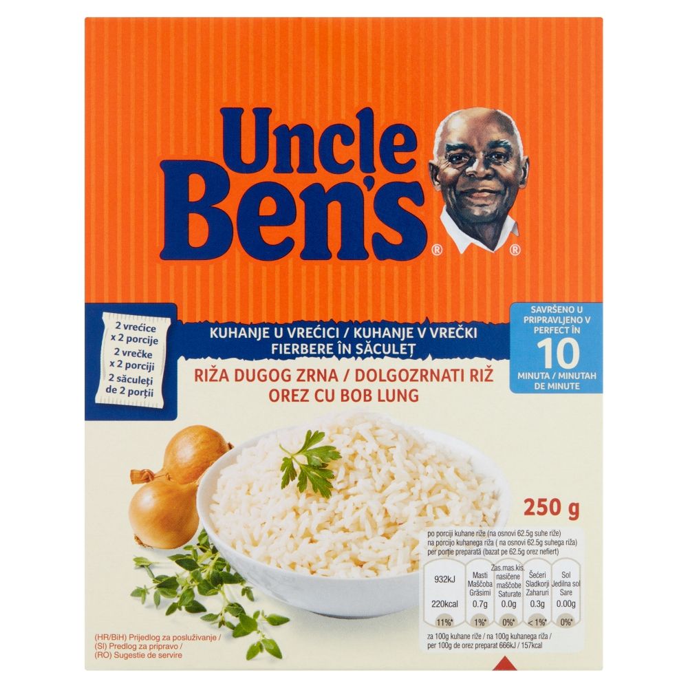 Orez cu bob lung Uncle Ben's, 250 g
