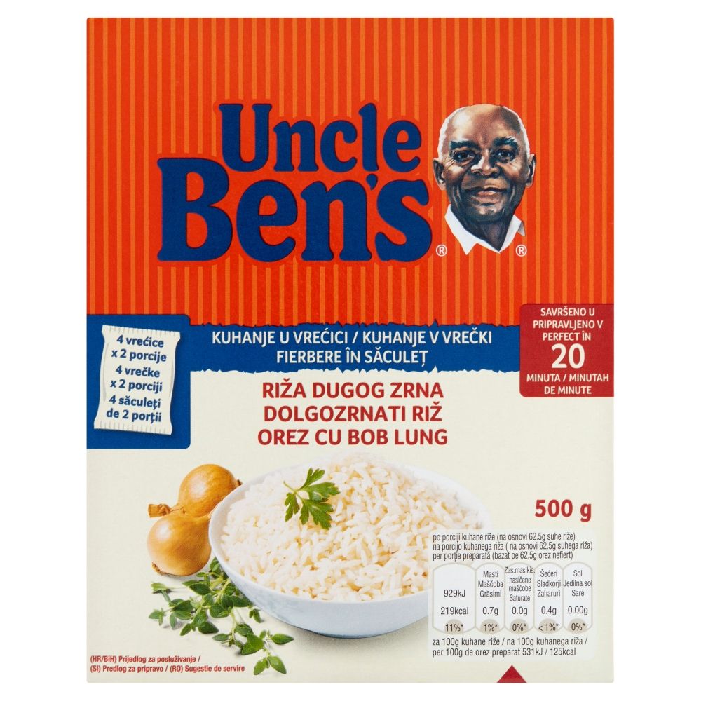 Orez cu bob lung Uncle Ben's, 500 g