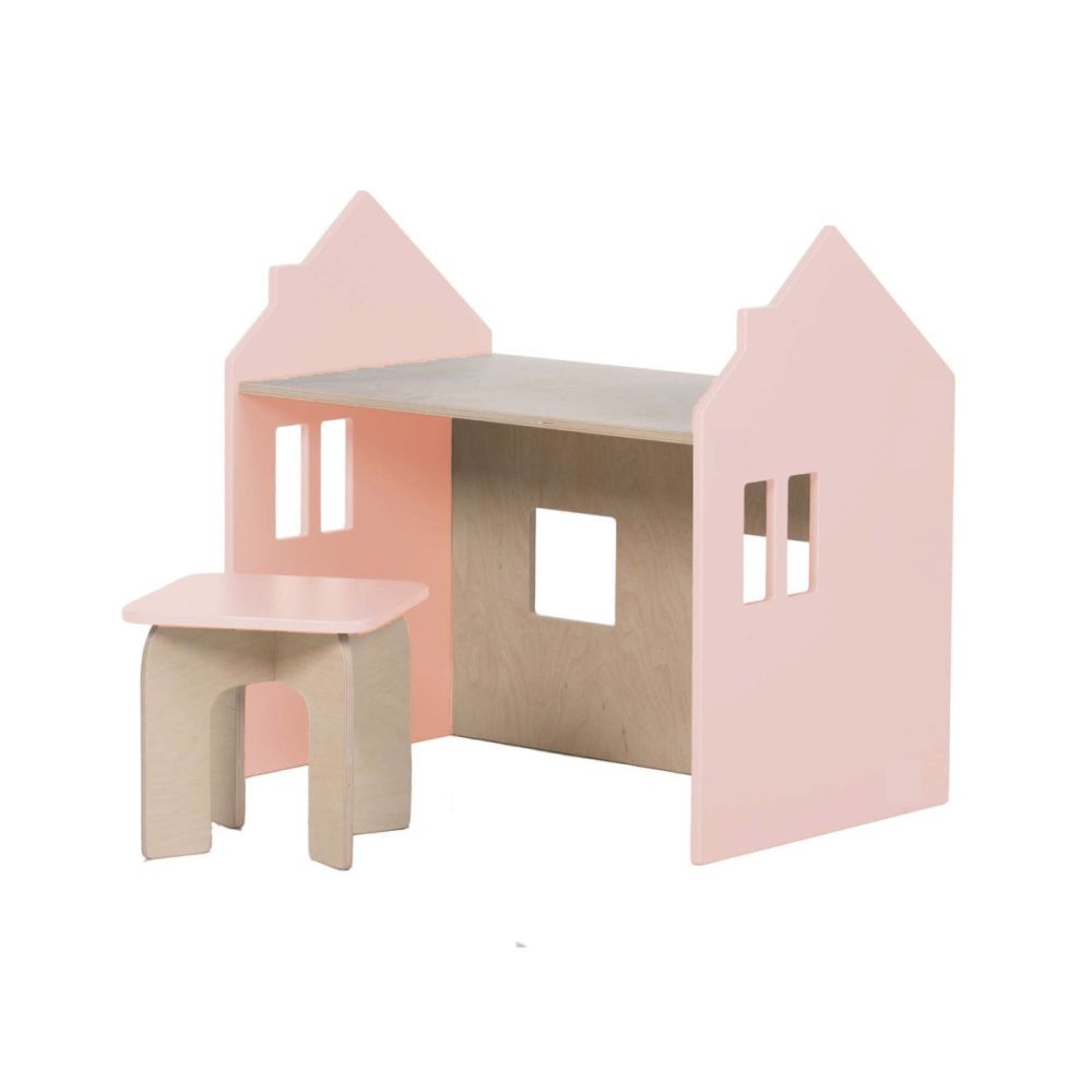 Set birou si scaunel Home Concept, Roz