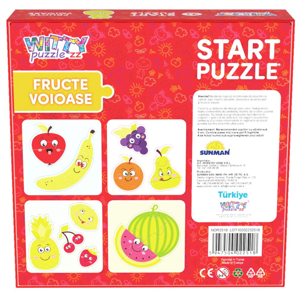 Puzzle Witty Puzzlezz, Fructe voioase, 27 piese